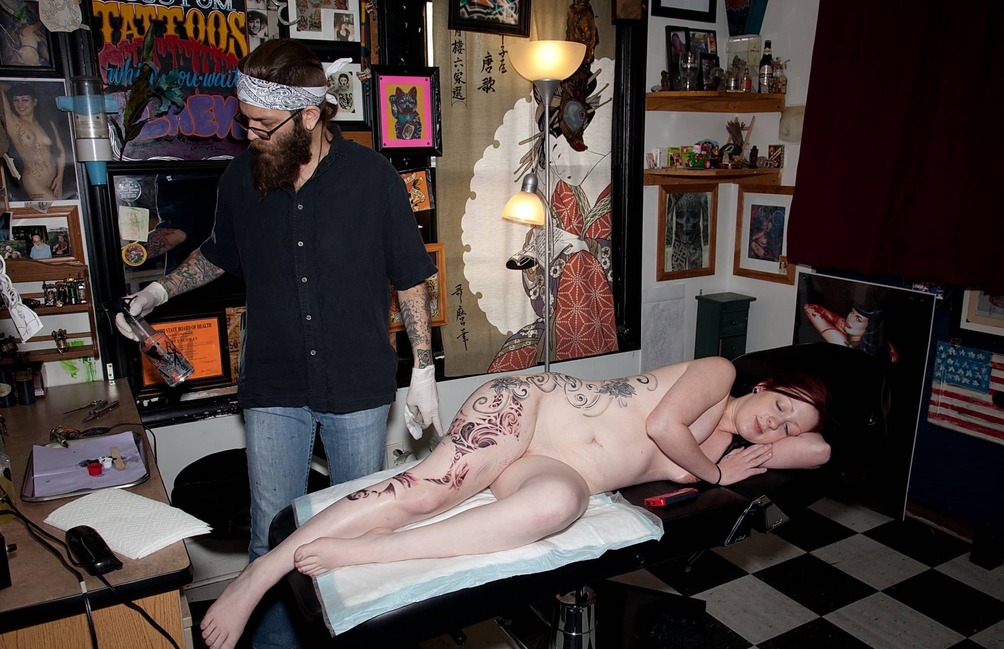 Pure Nudism Photos-Isabella Getting A Tattoo - 1
