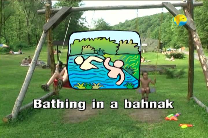 Bathing in a Bahnak - Poster