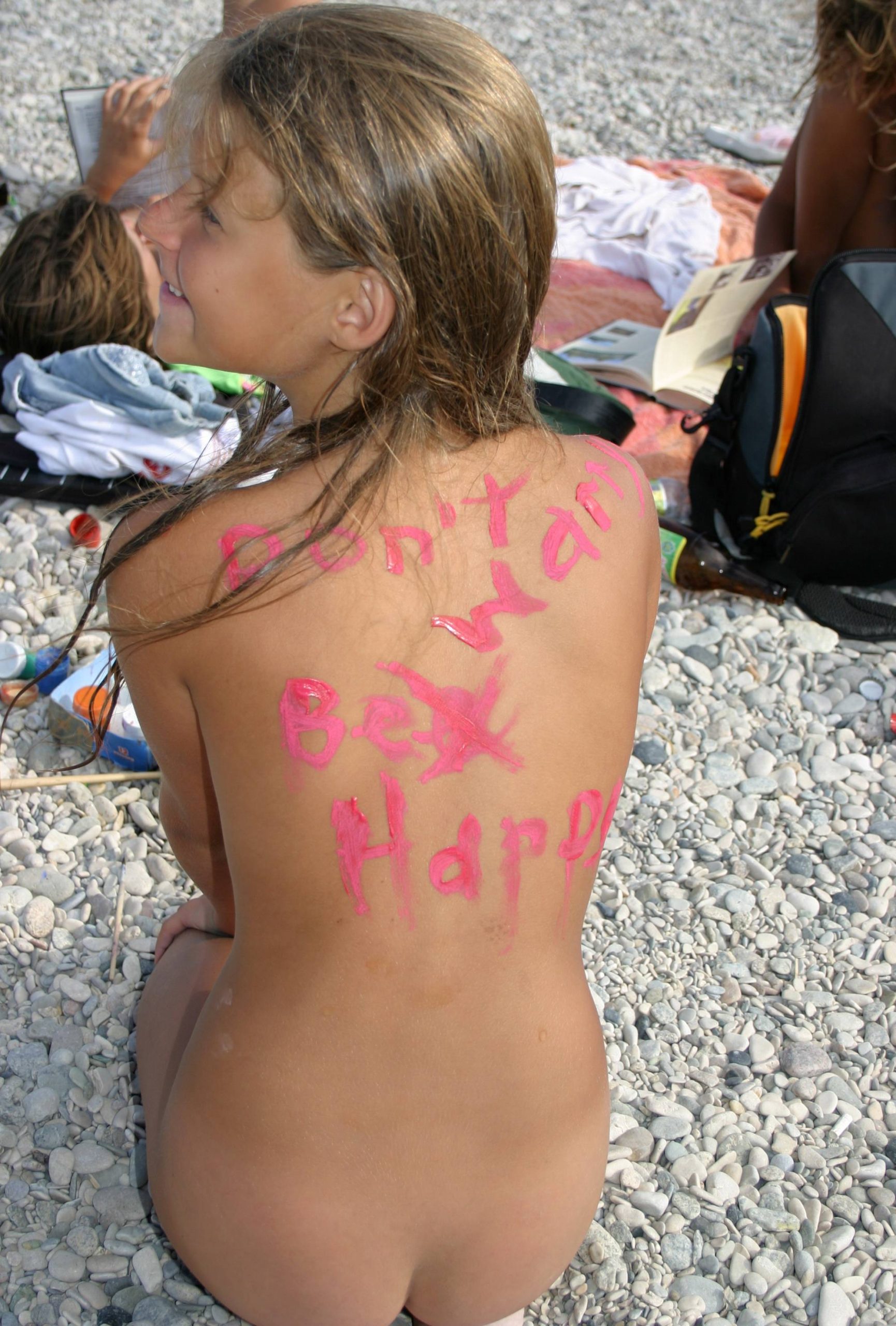Pure Nudism Gallery-Nude Family Body Painting - 1