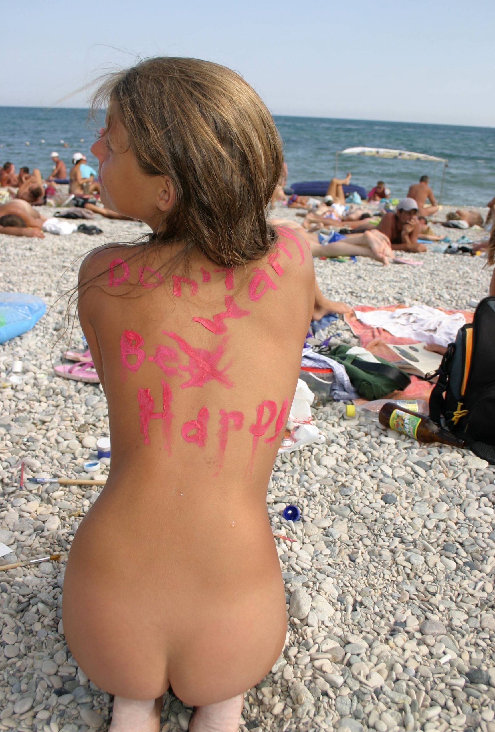 Pure Nudism Gallery-Nude Family Body Painting - 3