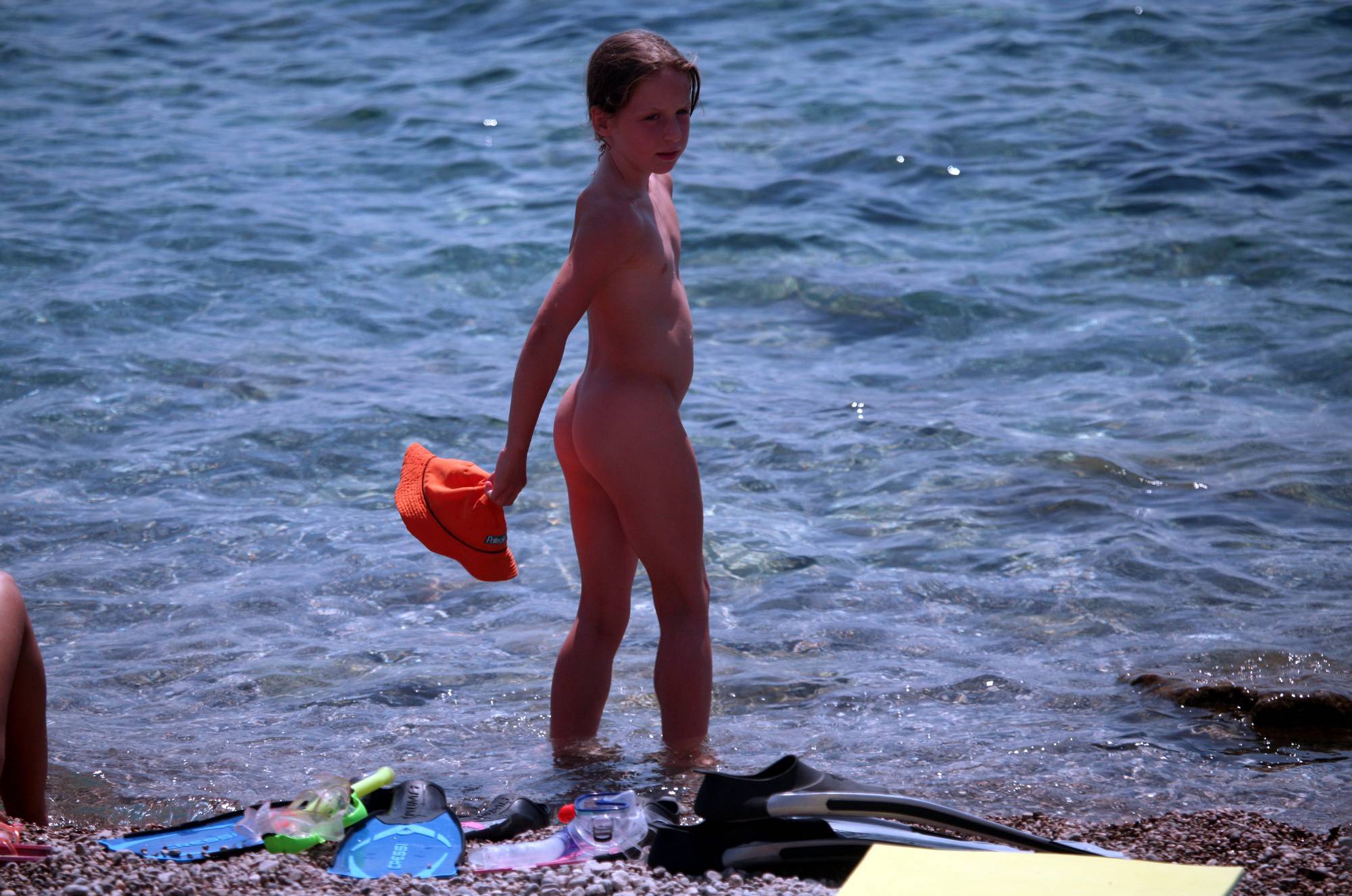 Purenudism-Nudist Girl Beach Walk-On - 2