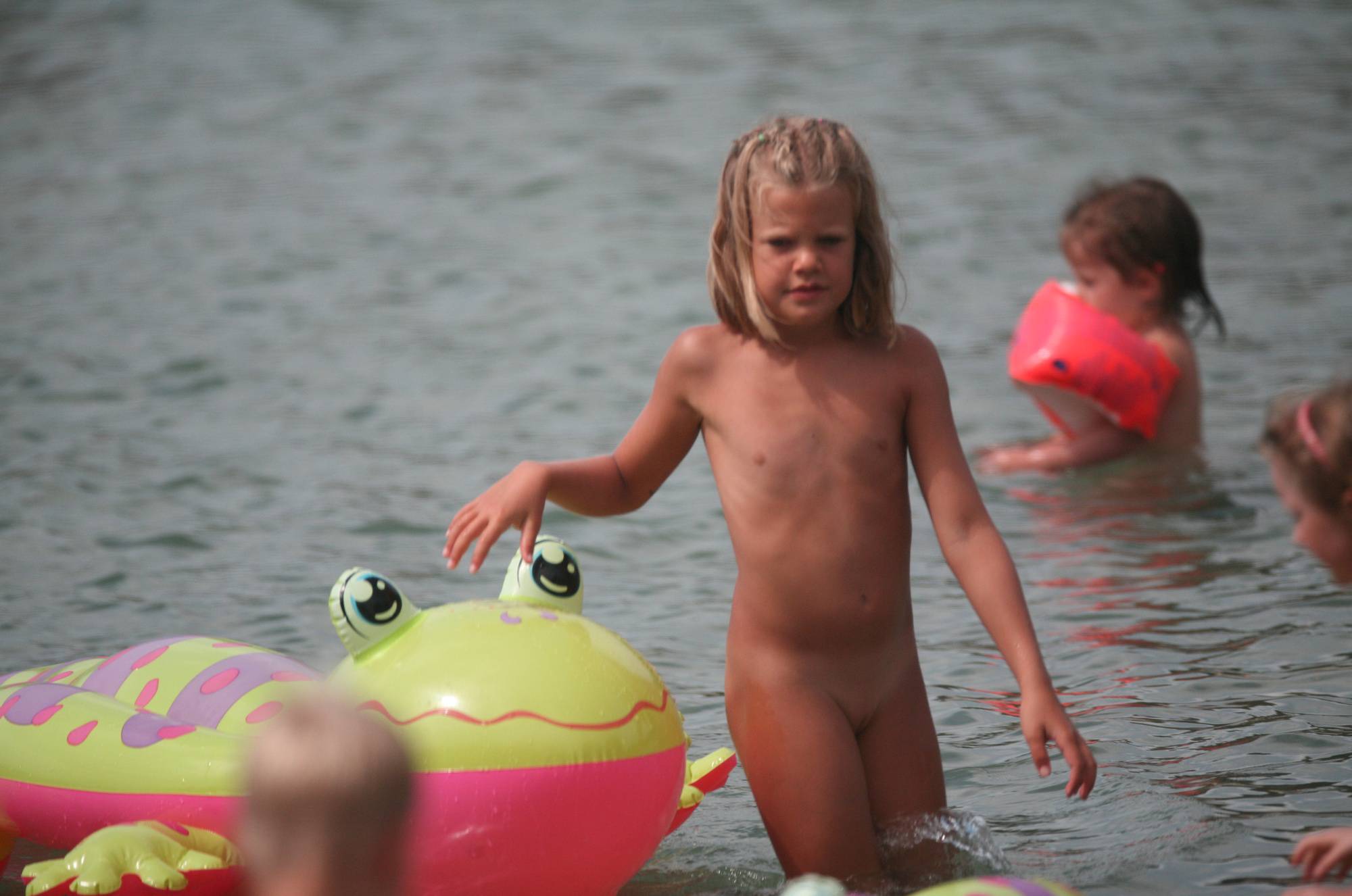 Pure Nudism-Nudist Kids On Floatables - 3