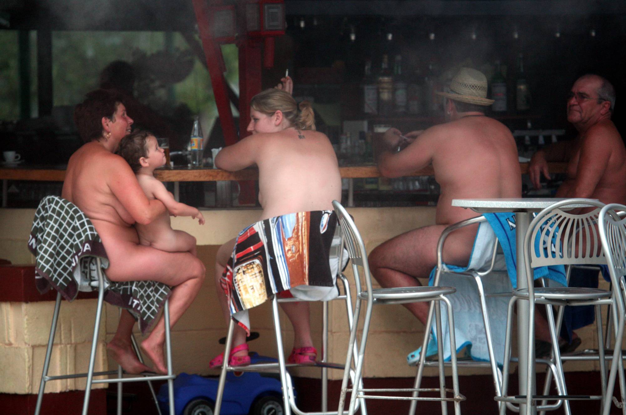 Purenudism Images-Nudist Outdoor Diner View - 2
