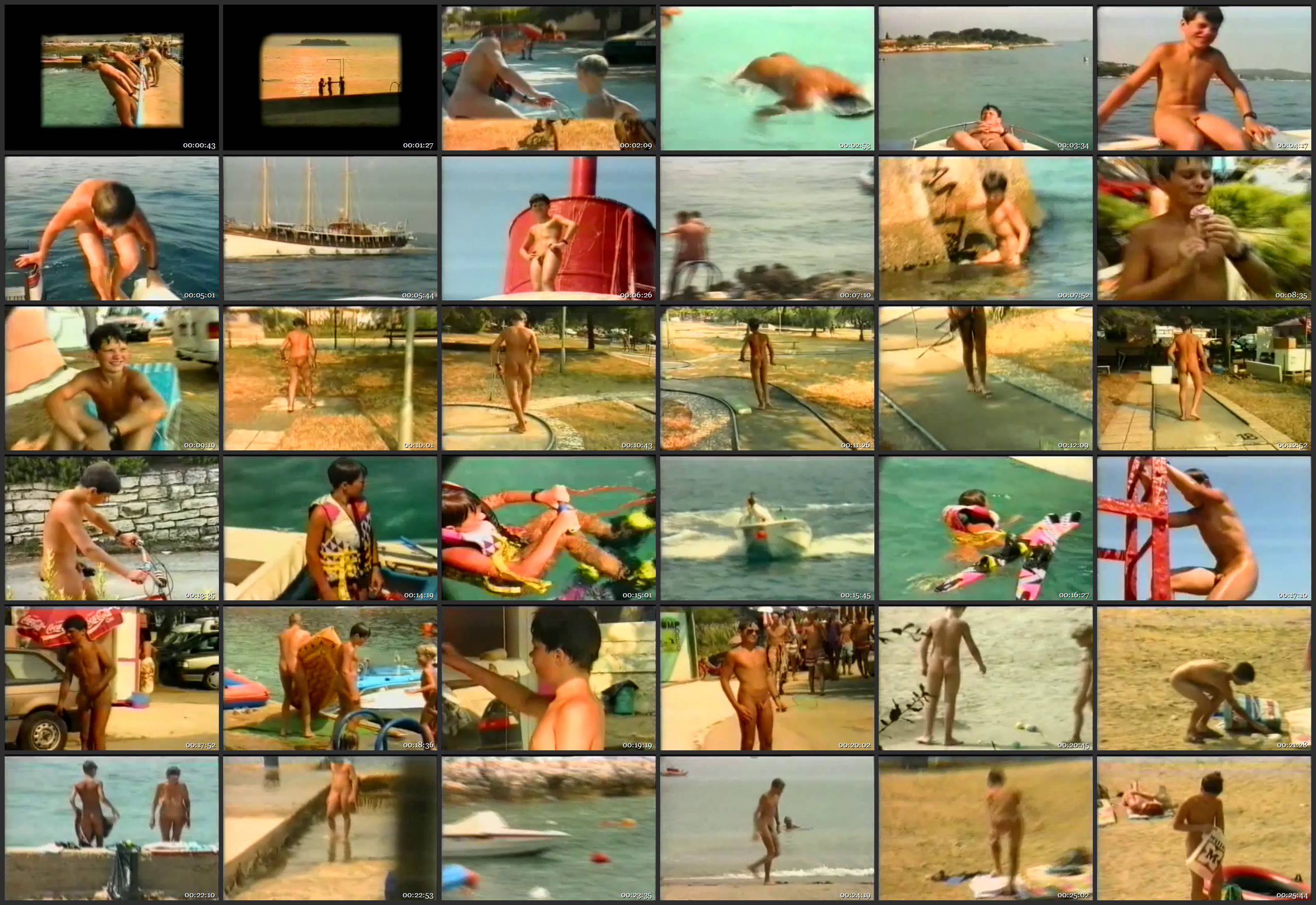 Nudist Movies-On The Land and In The Water - Nudist Boys Video - Thumbnails