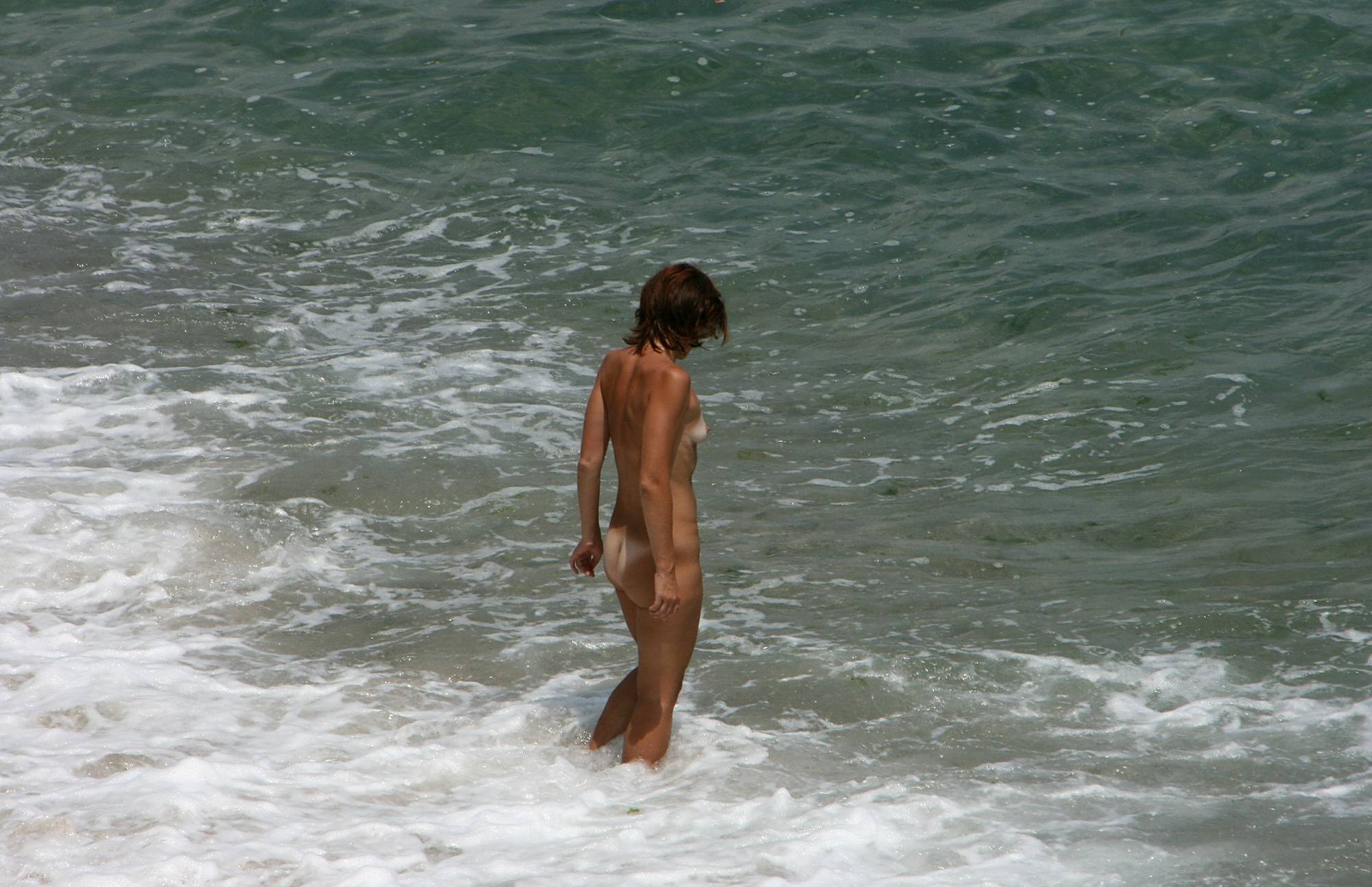 Pure Nudism Gallery-Cool Waves At A Beach - 2