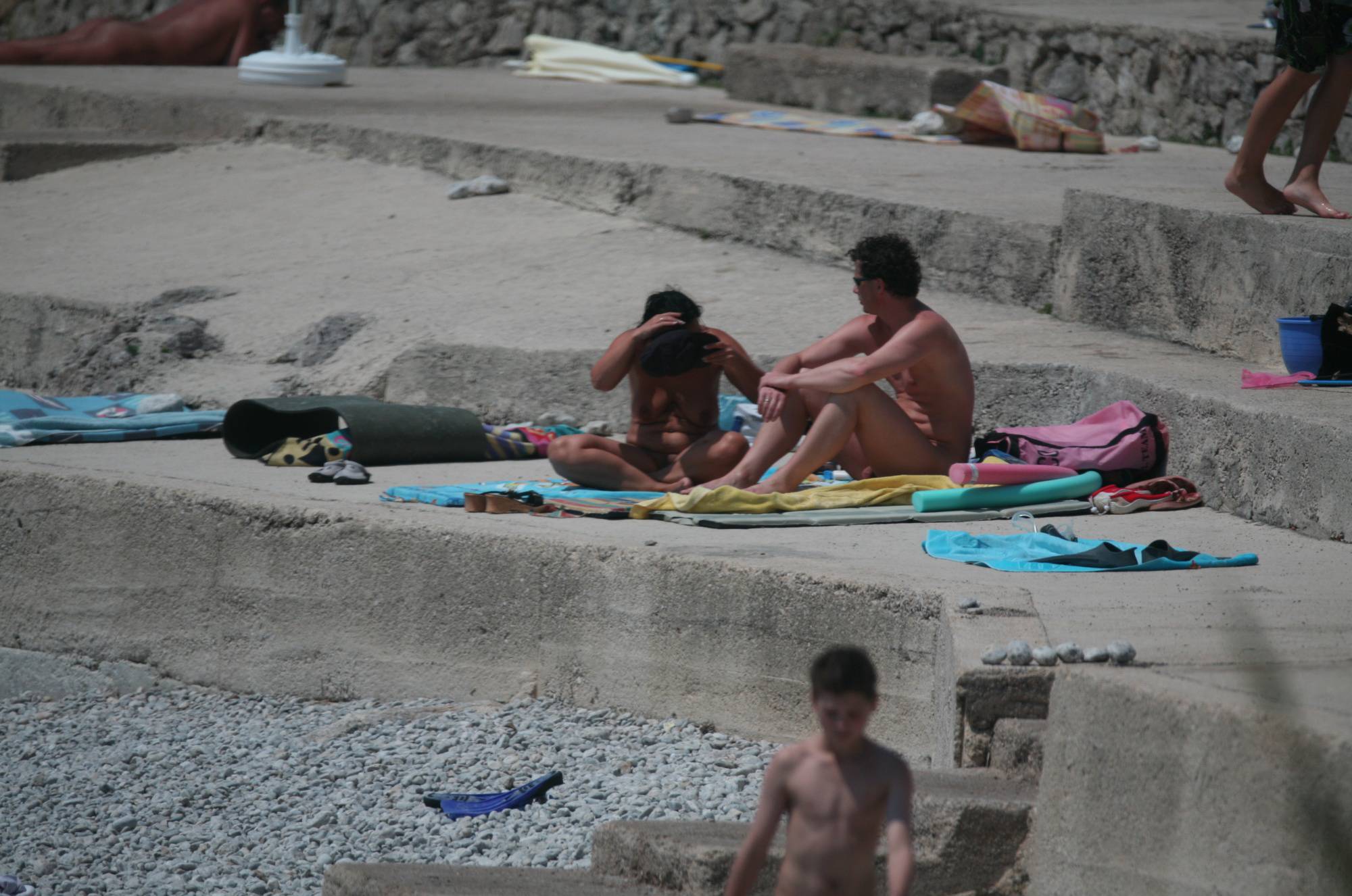 Pure Nudism Images-Cove Pyramid Sun Bathers - 2