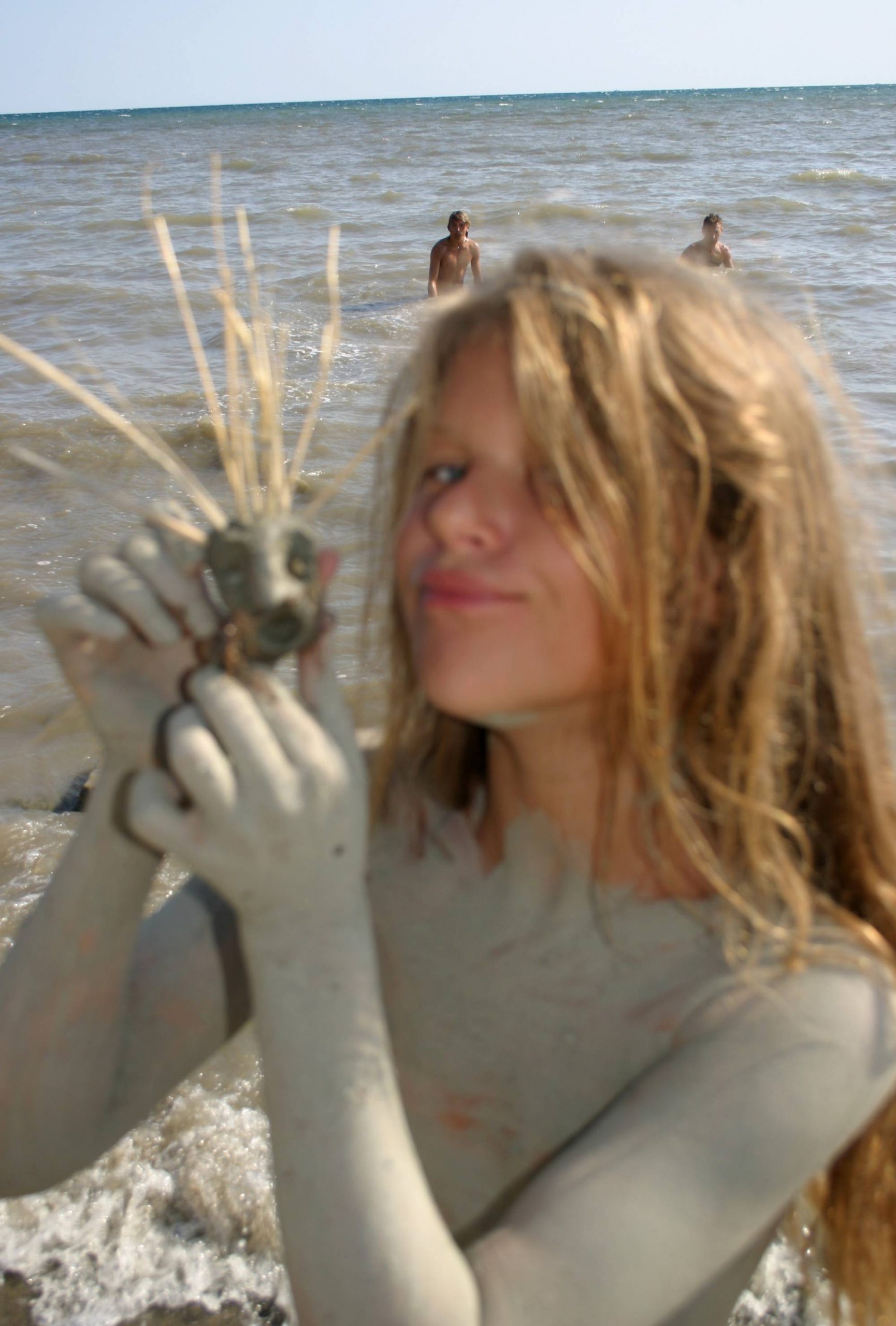 Pure Nudism Pics-Mud Sculpture on Shores - 1