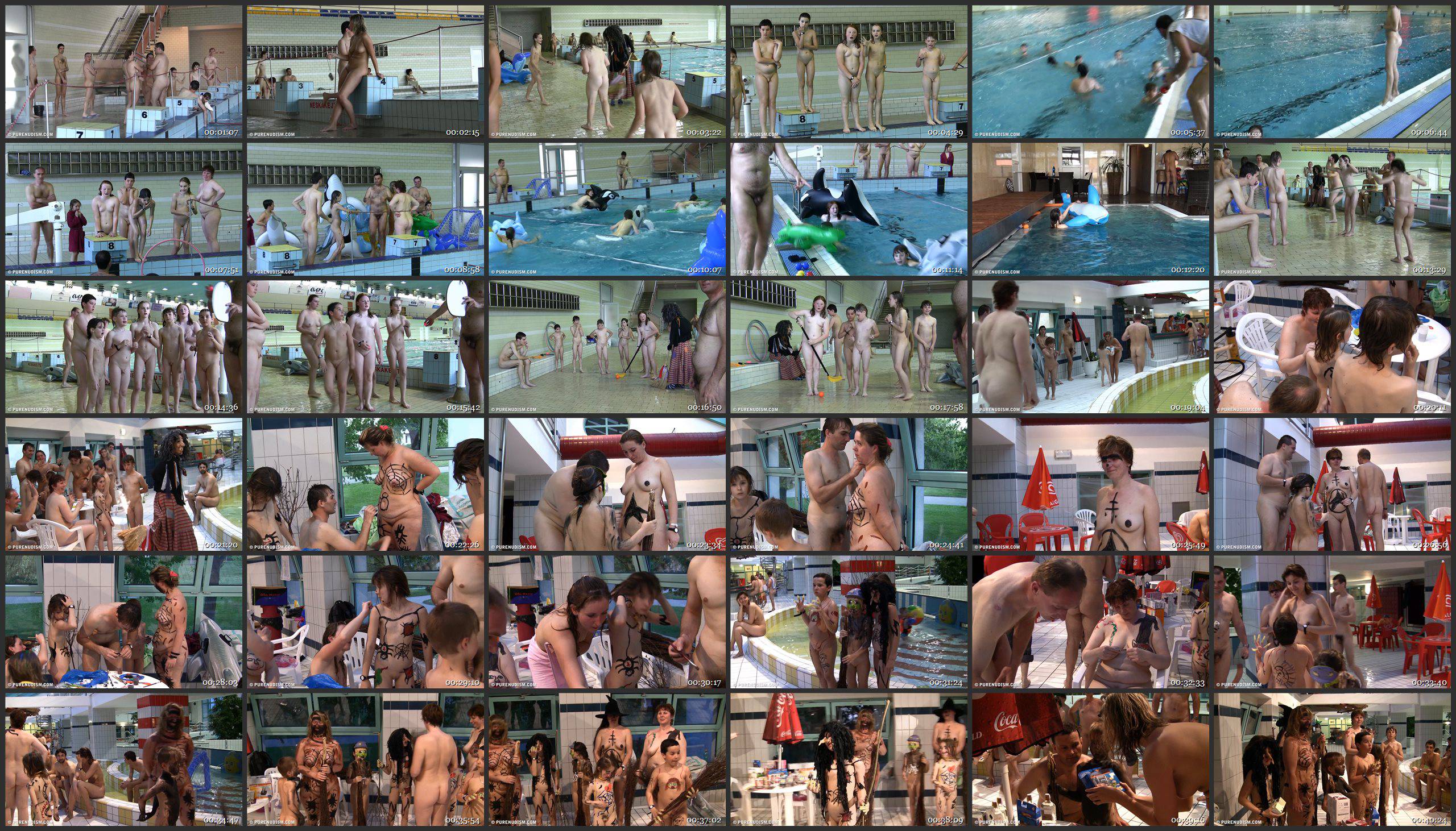 Pure Nudism Videos-Naturist Pool and Games - Thumbnails