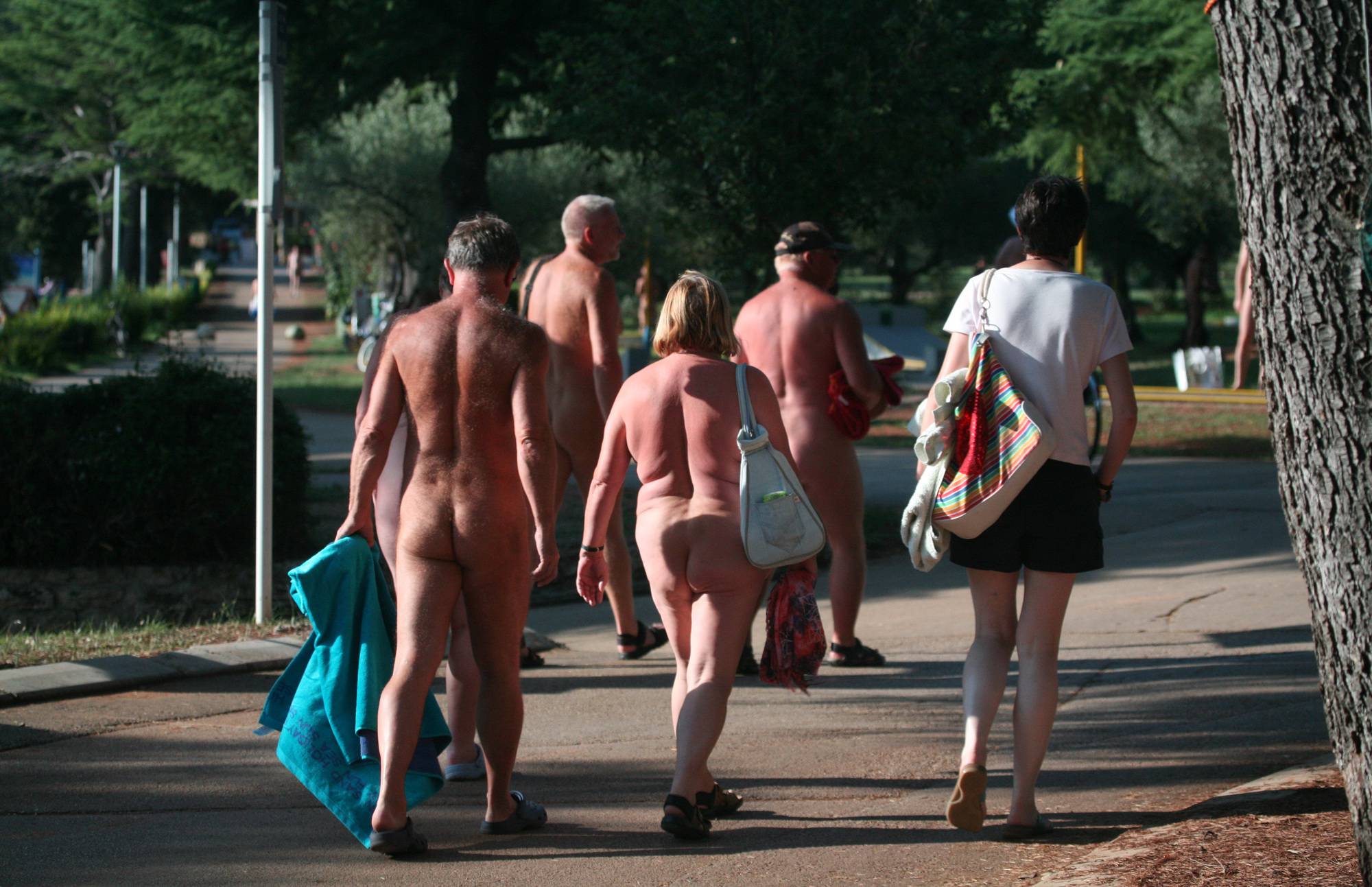 Nudist Park Sidewalk Shot - 4