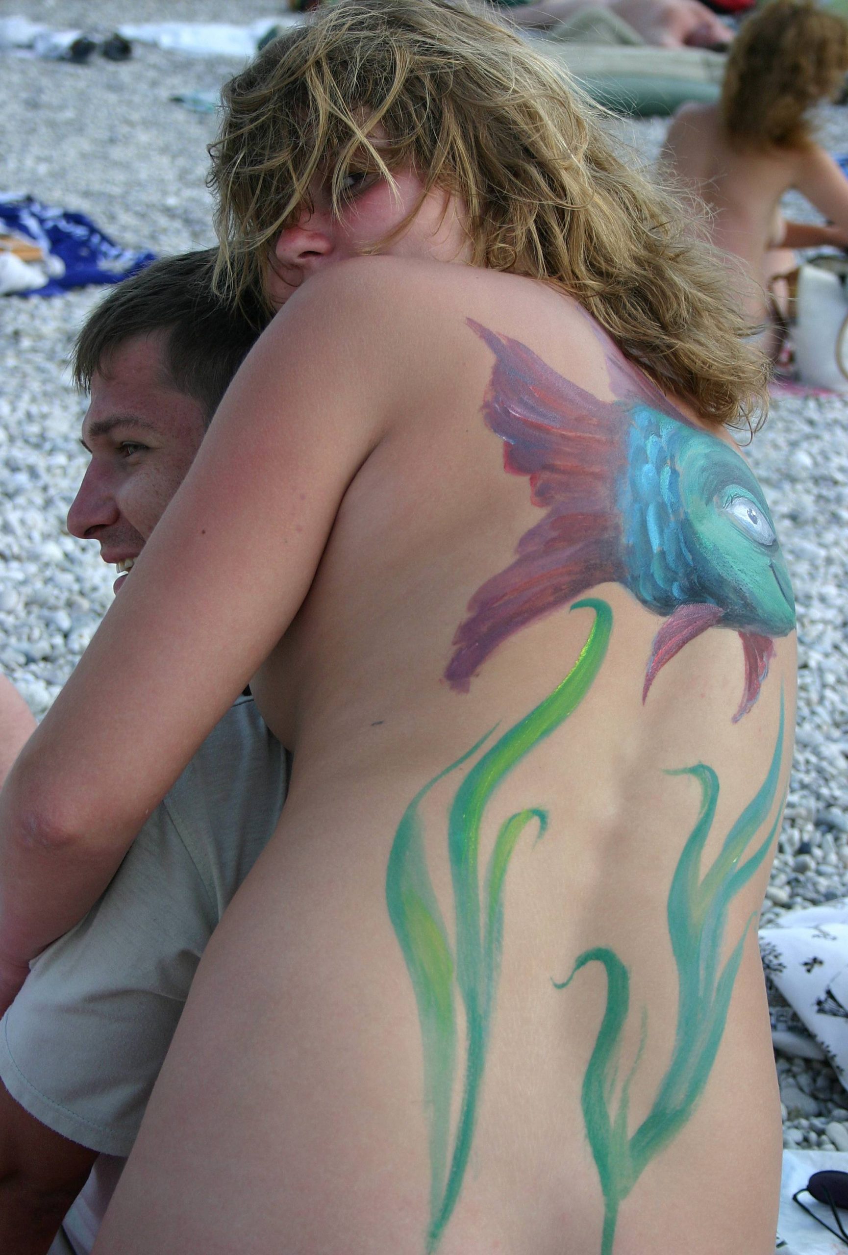 Pure Nudism Gallery-Pebble Beach Nudist Paint - 2