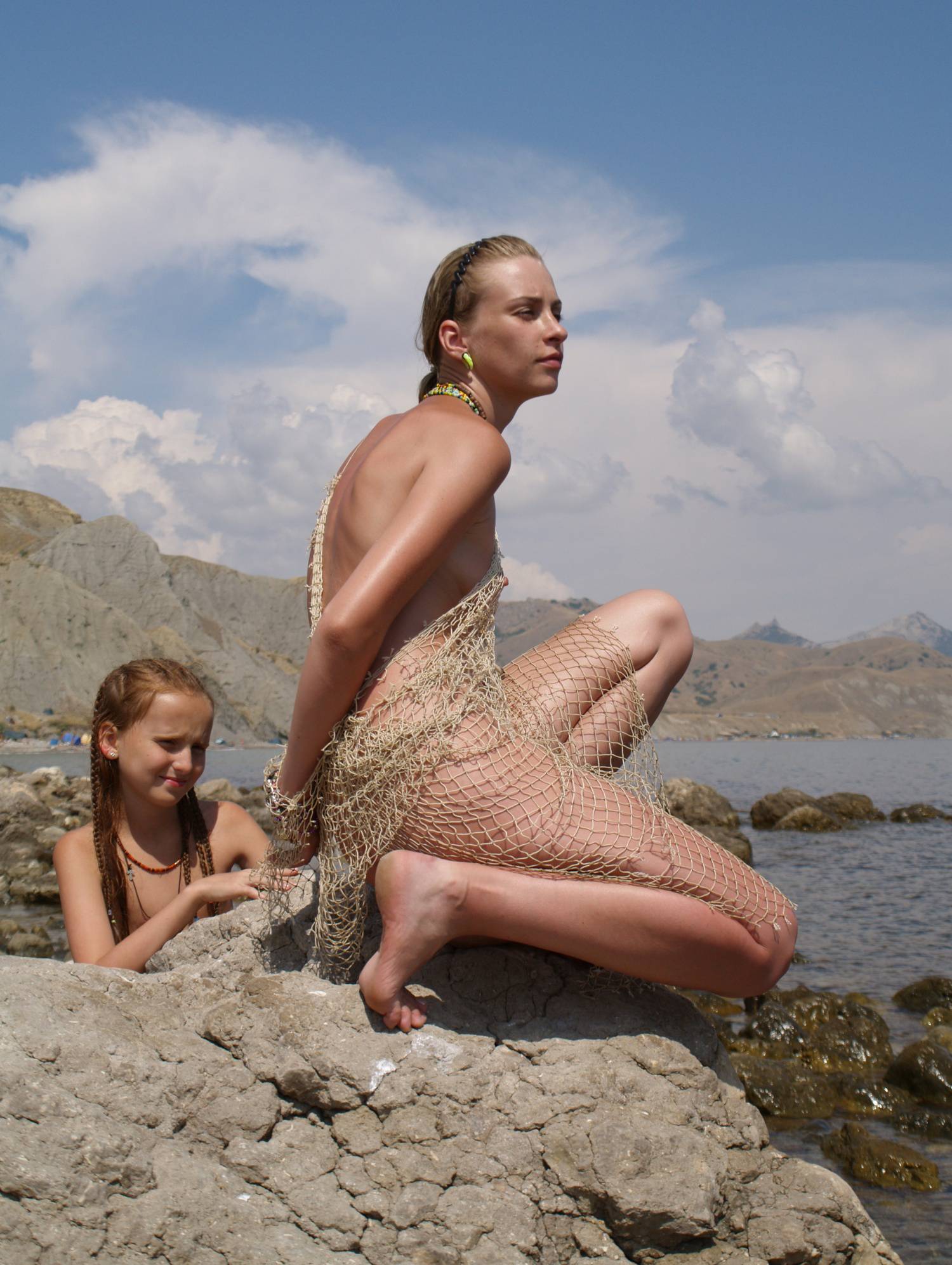 Naturist Model and Daughter - 2