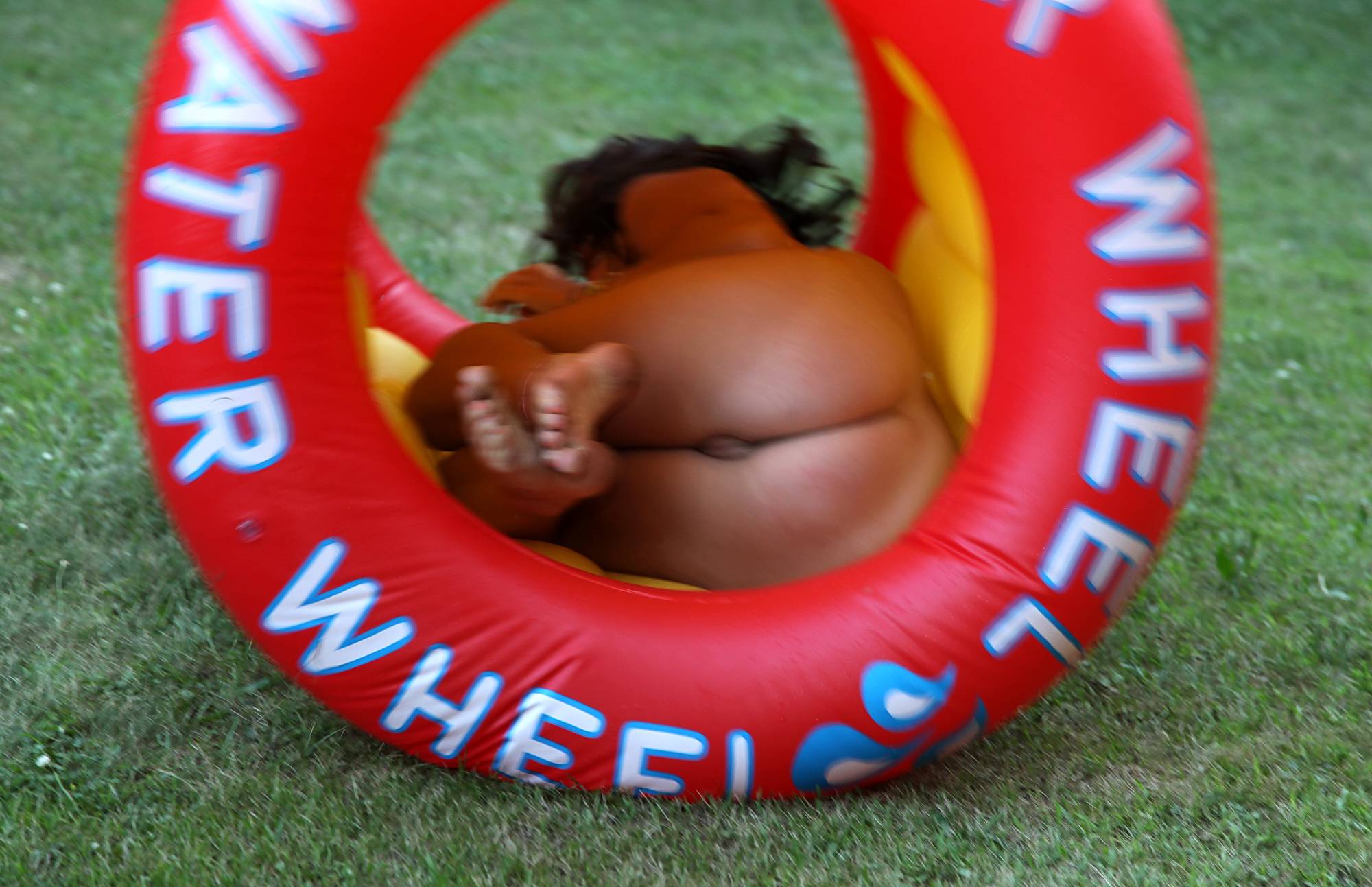 Pure Nudism Pics-Water Wheel Grass Roll - 3