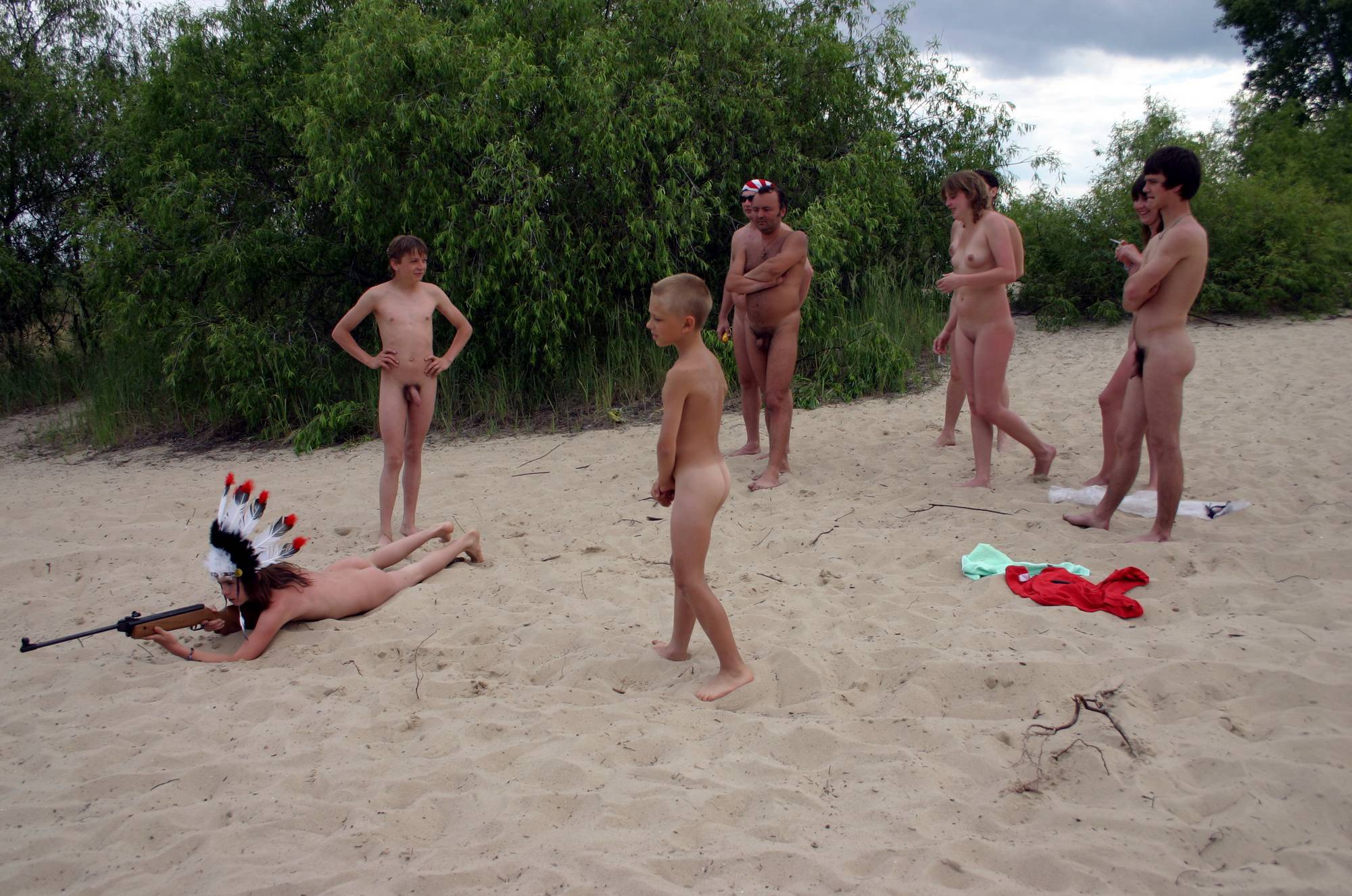 Purenudism Gallery-Young Nudist Sand Castle - 2